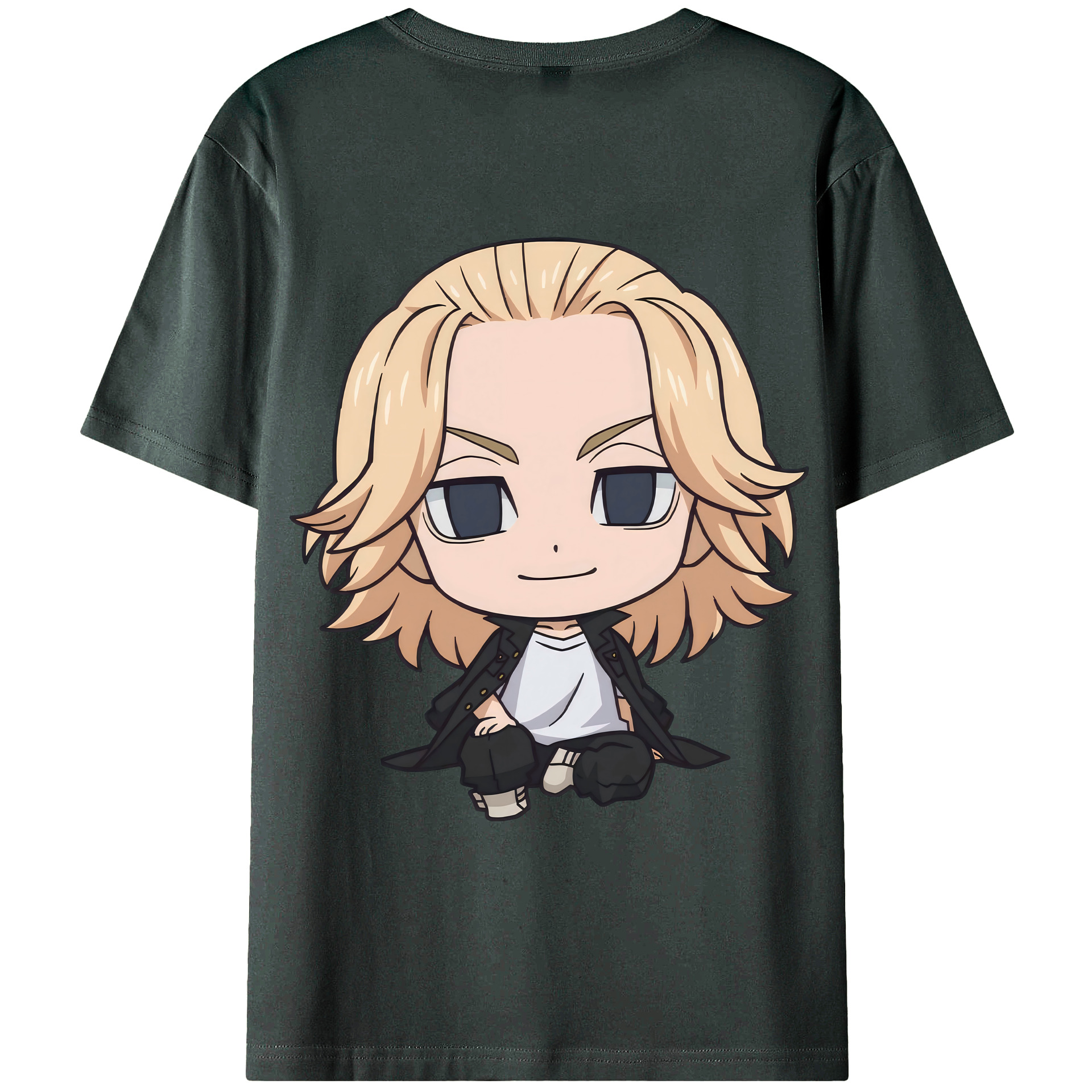（画像用） 東京リベンジャーズ Tokyo Revengers 綿100％ メンズ半袖Tシャツ（バックプリント） 通気性